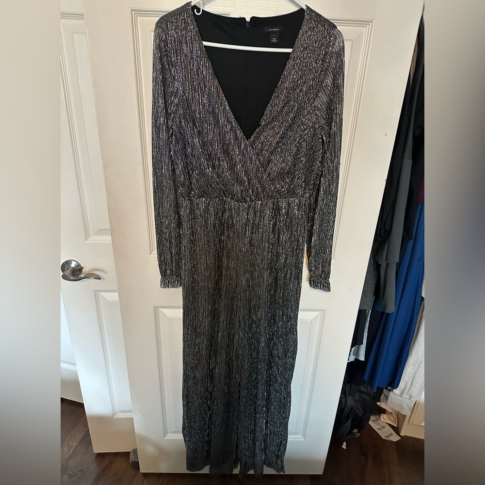 Elegant Black and Silver Women's Jumpsuit